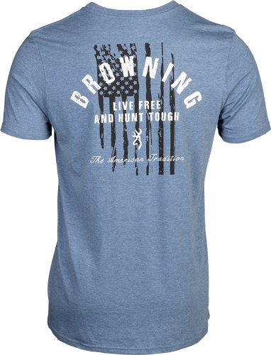 BROWNING SS T-SHIRT HUNT TOUGH - BLUE XLARGE