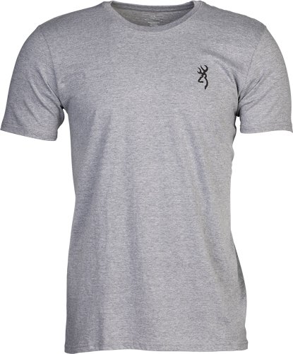 BROWNING SS T-SHIRT HUNT TOUGH - HEATHER GRAY LARGE