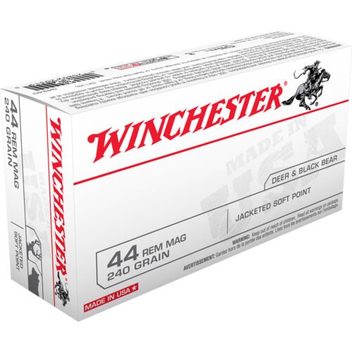 609665_1.jpg Winchester USA Pistol Ammo 44 Rem Mag 240 gr. Jacketed Soft Point 50 rd.