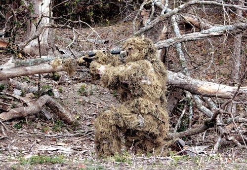 RED ROCK GHILLIE SUIT DESERT - 5 PIECE ADULT MEDIUM/LARGE
