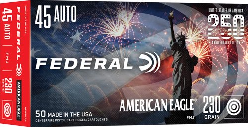 AE45USA.jpg FEDERAL AE 45 ACP 230GR FMJ - 50RD 20BX/CS AMERICA 250TH