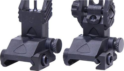 GUNTEC AR-15 EZ SIGHTS POLY - BACK UP THIN IRON SIGHT SET
