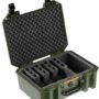 PELICAN VAULT V300 LARGE- - 5 PISTOL CSE PRE CUT FOAM ODG