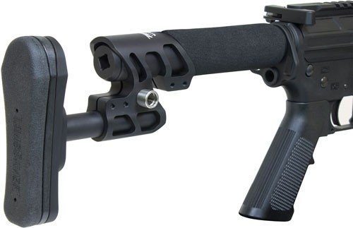 ODIN STOCK ZULU 2.0 W/PADDED - BUFFER TUBE BLACK FOR AR-15