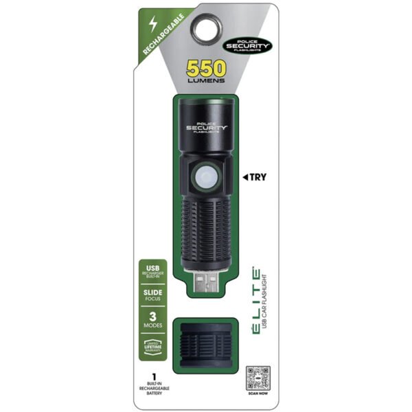 Police Security USB Flashlight 550 Lumens