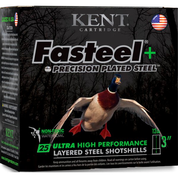 1102504_1.jpg Kent Fasteel Precison Plated Steel Load 12ga. 3 in. 1 oz. 2 & 4 25 rd.