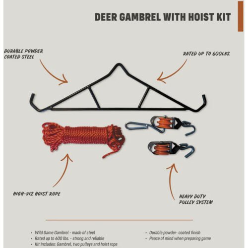 Half Rack Gambrel & Hoist 600lb