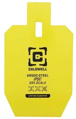 CALDWELL AR500 33% IPSC STEEL - TARGET YELLOW