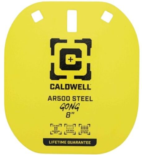 CALDWELL AR500 8" STEEL TARGET - YELLOW