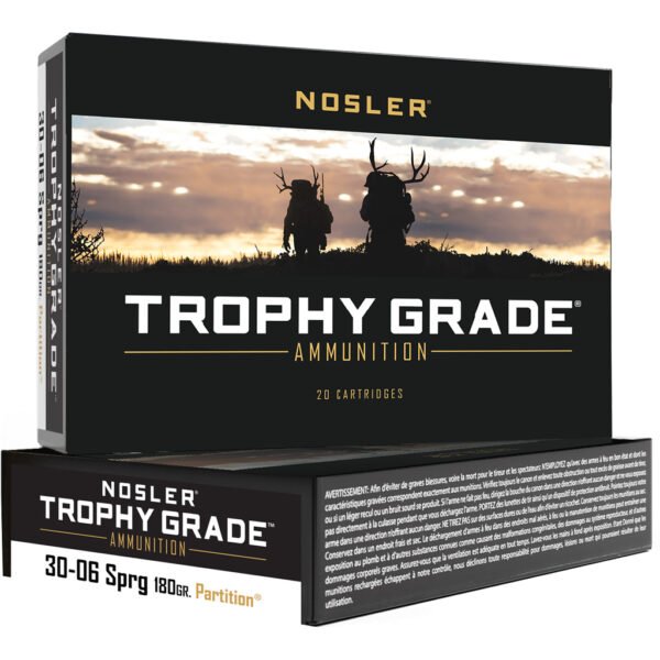 1206315_1.jpg Nosler Trophy Grade Rifle Ammunition 30-06 SPRG 180 gr. PT SP 20 rd.