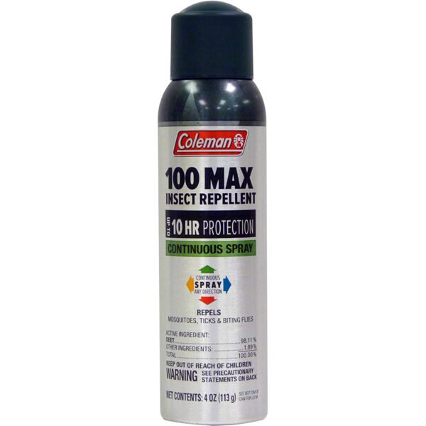 Coleman Max Insect Repellent 4oz-100% Deet Continuous Spray