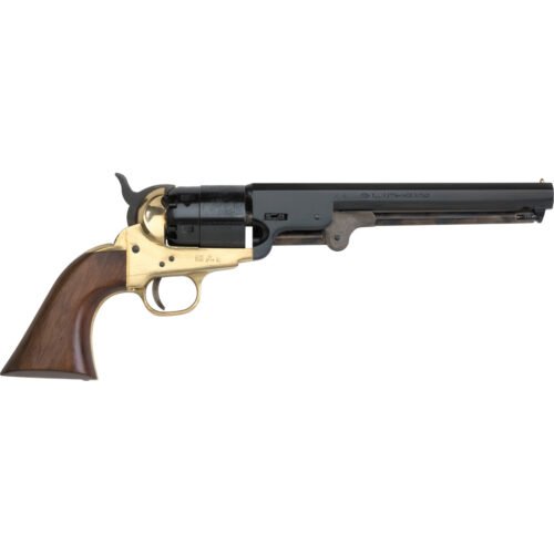 Pietta 1851 Navy Confederate Blackpowder Revolver .44 Cal 7.5in Brass Frame/Blued Brl&CYL +CYL 6rd
