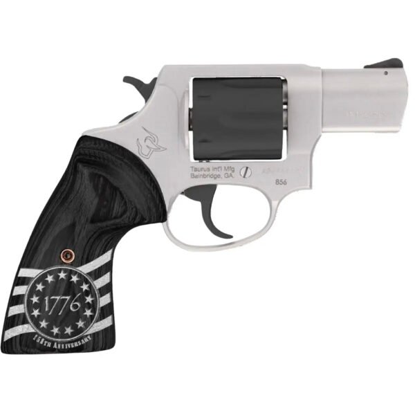 1215261_1.jpg Taurus 856 Revolver 38 Spl. 3 in. Stainless/Black w/1776 6 rd.