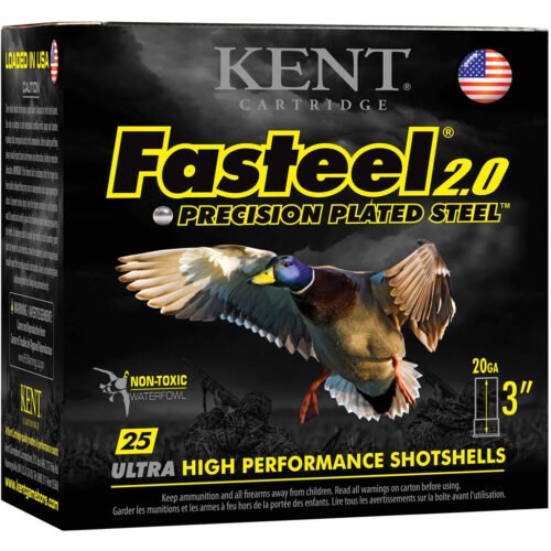 Kent Fasteel 2.0 Precision Plated Steel Load 20 ga. 3 in. 7/8 oz. 3 Shot 25 rd.