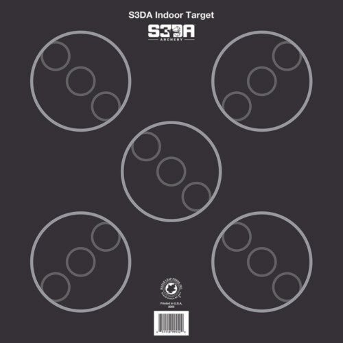 Maple Leaf S3DA 3D Target Face Black ASA 25 pk.