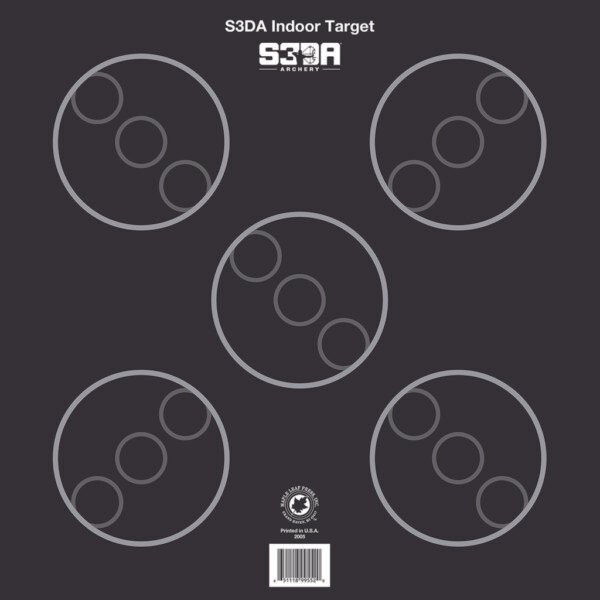 Maple Leaf S3DA 3D Target Face Black ASA 25 pk.