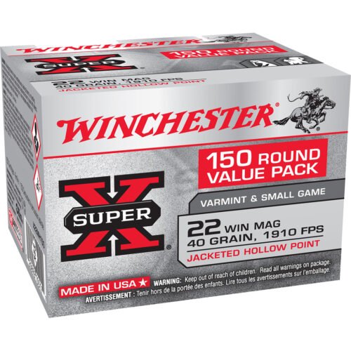 Winchester Super-X Rimfire Ammo 22 Win. Mag. 40 gr. JHP 150 rd.