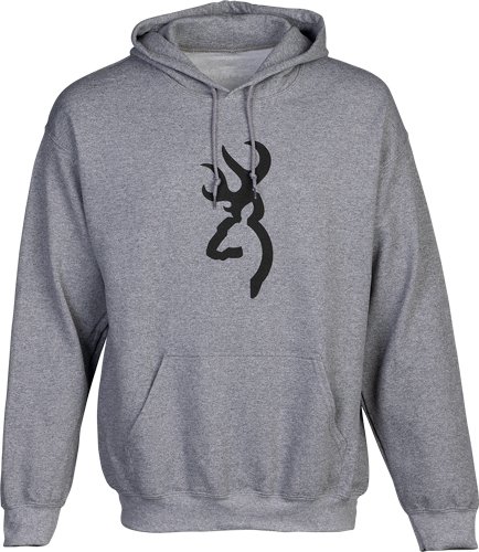 5030016904.jpg BROWNING HOODIE BRANDED BUCK - MARK HEATHER GRAY XLARGE