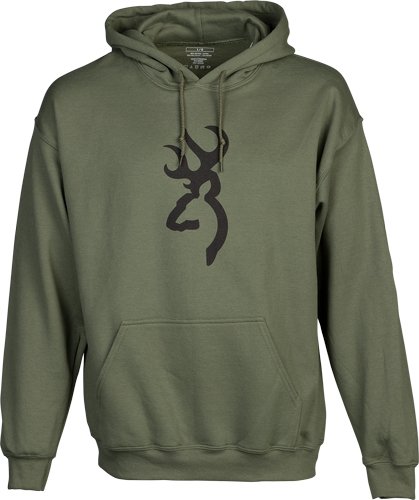 BROWNING HOODIE BACKFENCE - BROWNING ARMS GREEN LARGE