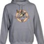 5030036905.jpg BROWNING HOODIE VINTAGE EMBLEM - GREENHEAD HEATHER GRAY XXLARGE