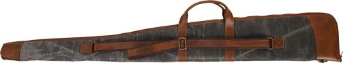BSK49WDL_LEFT.jpg PALMETTO SHOTGUN CASE 51" - WOODLAND-WAXED CANVAS/BUFFALO