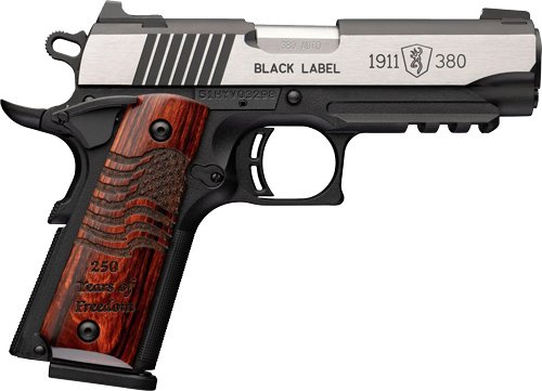 G051125492_1.jpg BROWNING 1911-380 BLACK LABEL - MED PRO 380ACP 3.62" RAIL 250