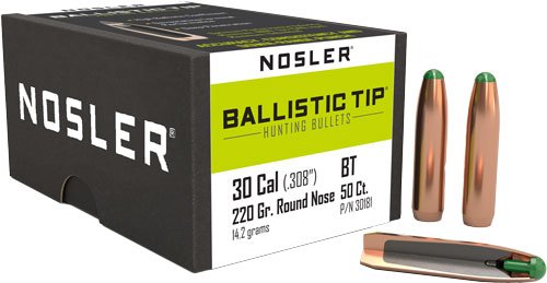 N30181_1.jpg NOSLER BULLETS 30 CAL .308 - 220GR BALLISTIC TIP 50CT