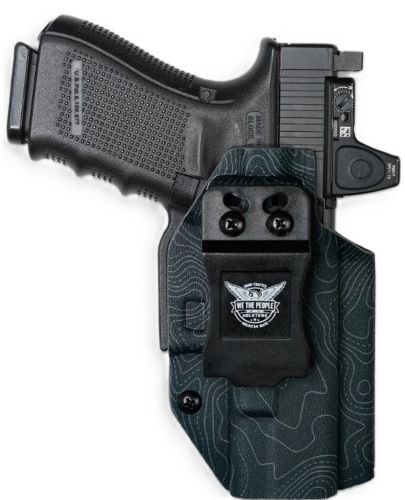 R021047R.jpg WE THE PEOPLE HOLSTER IWB RH - KYDEX FOR GLOCK 19/19X ORD GRY
