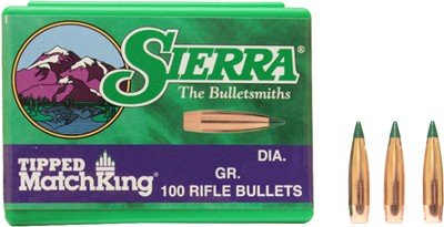 S7169_2.jpg SIERRA BULLETS .22CAL .224 - 69GR TIPPED MATCH KING 100CT