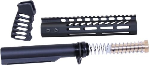 ULTRABBK9BLACK.jpg GUNTEC AR15 9" PISTOL BRACE - BUILD KIT & BUFFER TUBE BLACK
