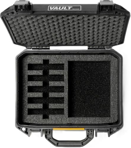 VCV2000060BLK_MAGS.jpg PELICAN PRECUT VAULT FOR 2 - GUNS AND MAGS UNIVERSAL BLACK