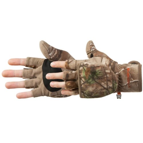 1205059_1.jpg Manzella Bowhunter Convertible Glove/Mitten Medium Realtree Edge