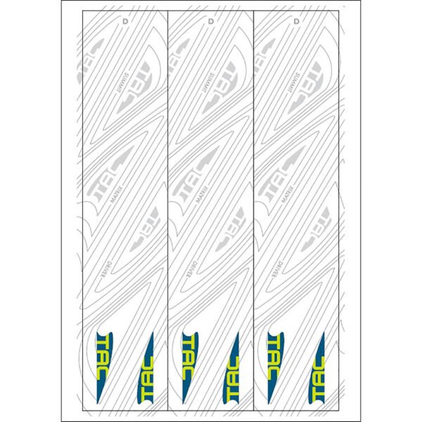 TAC Vanes Arrow Specific Wraps White Size D 4.675 13 pk.