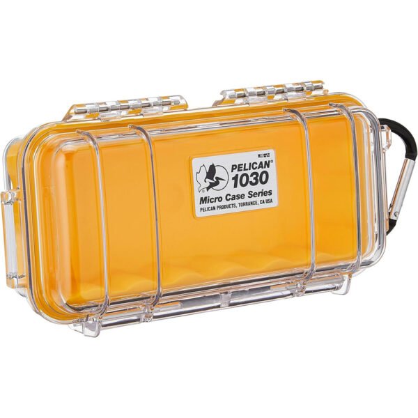 1410356_1.jpg Pelican Waterproof 1030 Micro Case Yellow/Clear