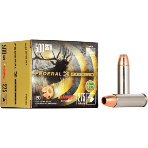 1705752_1.jpg Federal Premium Pistol Ammo 500 S&W Mag. 275 gr. Barnes Expander 20 rd.