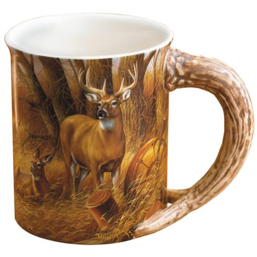 65020_1.jpg Wild Wings Sculpted Mug Rustic Retreat Whitetail