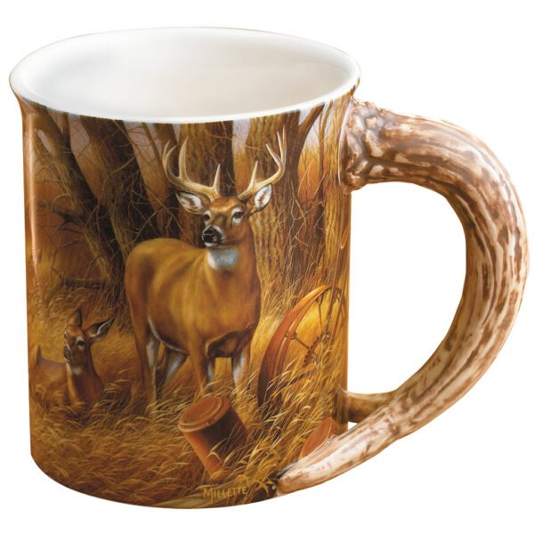 65020_1.jpg Wild Wings Sculpted Mug Rustic Retreat Whitetail