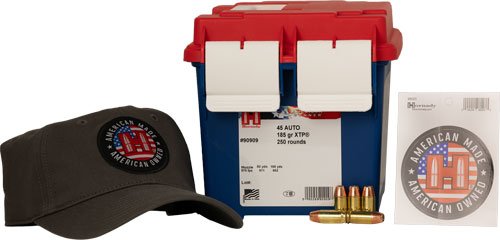 AHDY90909_1.jpg HORNADY AMERICAN GUNNER 45 ACP - 185GR XTP 250RD 2BX/CS