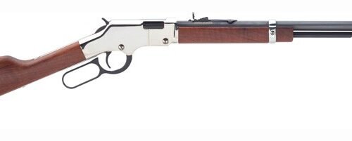 HENRY H4 GOLDENBOY SILVER - 22WMR 20.5" OCTAGON WALNUT