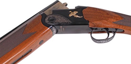 GIJ600_RECEIVER.jpg IVER JOHNSON 600 O/U 12GA 3" - 28"VR MATTE BLACK WALNUT