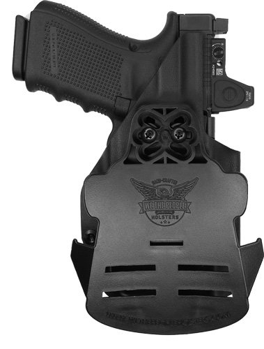 OWBR02G1000R_1.jpg WE THE PEOPLE HOLSTER OWB RH - FOR GLOCK 19/19X MOS OPTIC BLK