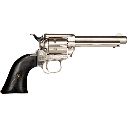 1210196_1.jpg Heritage Rough Rider Revolver 22 LR. 4.75 in. Nickel Wood Grip 6 Shot