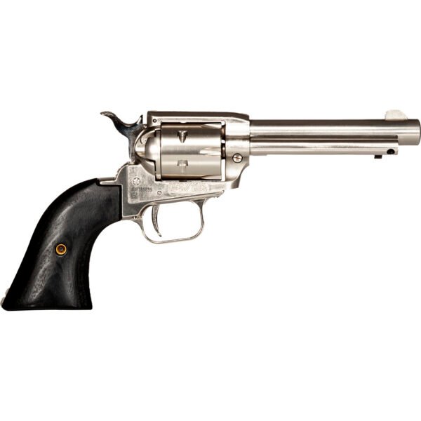 1210196_1.jpg Heritage Rough Rider Revolver 22 LR. 4.75 in. Nickel Wood Grip 6 Shot