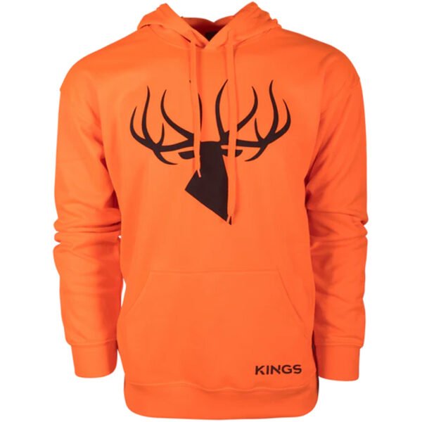 1302091_1.jpg Kings Poly Hoodie Blaze Orange Large