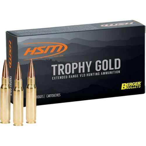 1404951_1.jpg HSM Trophy Gold Rifle Ammunition 7mm Rem. Mag. Berger 140 gr. 20 rd.