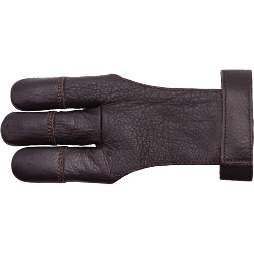 1405943_1.jpg 30-06 CowHide Shooting Glove Brown 3 Finger X-Small