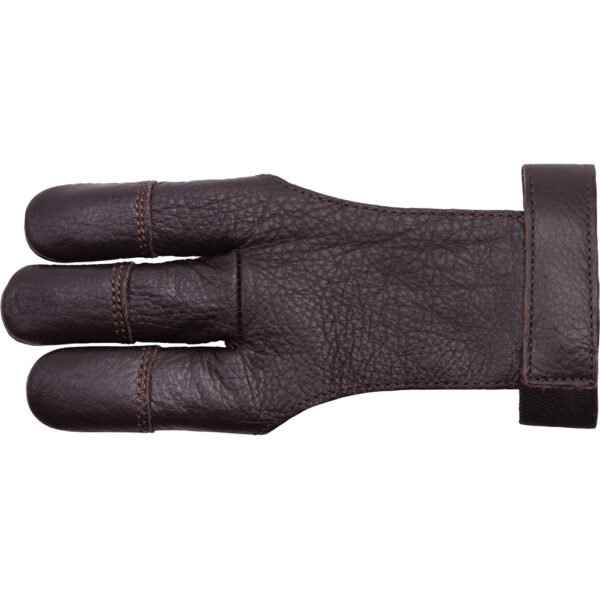 1405943_1.jpg 30-06 CowHide Shooting Glove Brown 3 Finger X-Small