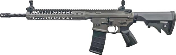 GICR5TG16SPRBT_1.jpg LWRC IC-SPR BILLET 5.56 NATO - 16" 30RD GREY W/ BLACK STOCK