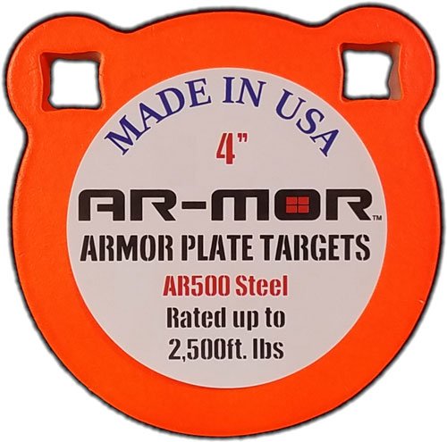 4TGT375.jpg AR-MOR 4" AR500 STEEL GONG - 3/8" THICK STEEL ORANGE ROUND